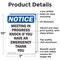 Signmission Meeting In Progress Knock If You, 7 in W x Rectangle, Aluminum OS-2PACK-NS-A-710-V-14198 - alternate 4